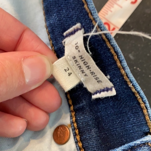 Madewell 10" High-Rise Skinny Jeans SZ 24 - Picture 8 of 8